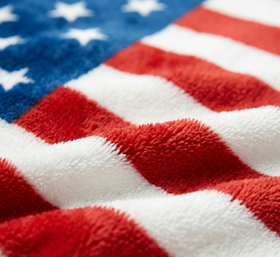 American Flag Ultra Lush Oversized Throw Blanket 50x70, Patriotic Stars and Stripes Plush Fleece, Red White Blue USA 250th Anniversary Independence Day Throw for Couch Bed Sofa