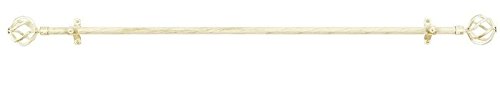 Park Avenue Collection Metallo Decorative Rod & Finial Avalon White/Gold 48-86