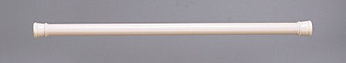 Royal Bath Stall Sized Steel Shower Curtain Tension Rod (23 inch inch - 40 inch Adjustable) - Bone