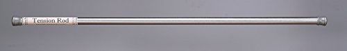 Royal Bath Steel Shower Curtain Tension Rod (41 inch - 76 inch Adjustable) - Brushed Nickel