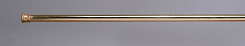Royal Bath Steel Shower Curtain Tension Rod (41 inch - 76 inch Adjustable) - Brass