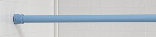 Royal Bath Steel Shower Curtain Tension Rod (41 inch - 76 inch Adjustable) - Slate Blue