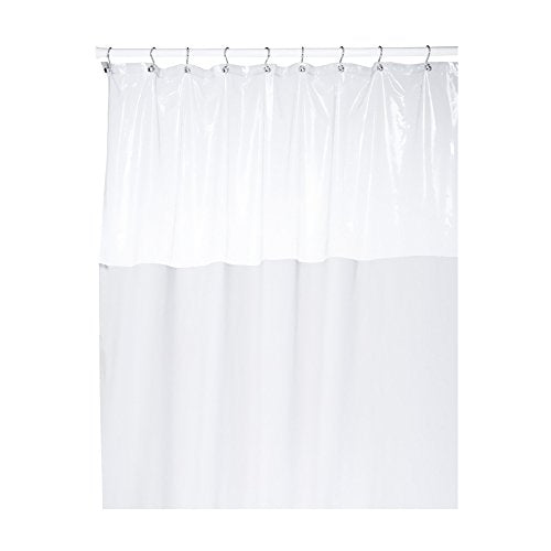 Park Avenue Deluxe Collection Park Avenue Deluxe Collection inch Window inch Vinyl Shower Curtain in White