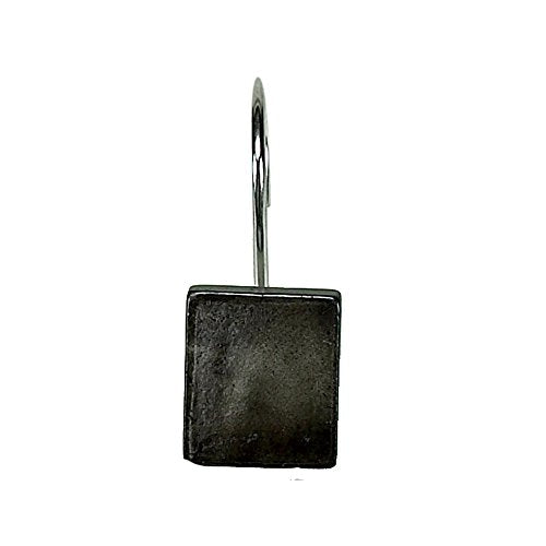 Park Avenue Deluxe Collection Park Avenue Deluxe Collection inch Rococo inch Resin Shower Curtain Hooks in Black