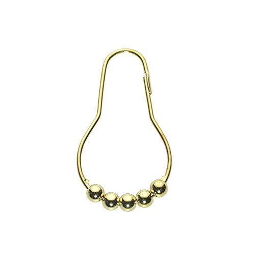 Park Avenue Deluxe Collection Park Avenue Deluxe Collection inch Roller inch Shower Curtain Hooks in Brass