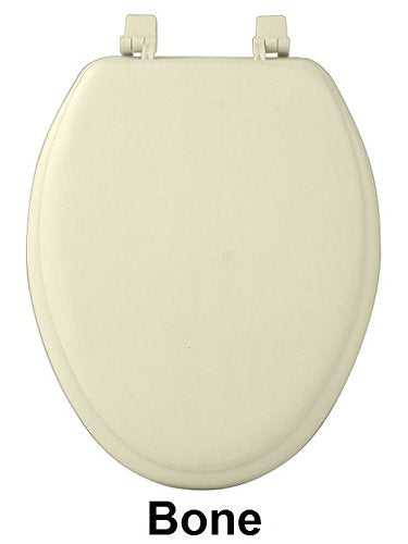 Park Avenue Collection Fantasia 19 Inch Bone Soft Elongated Vinyl Toilet Seat