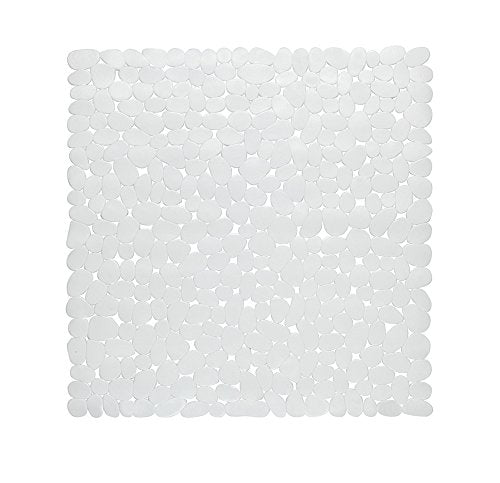 Park Avenue Deluxe Collection Park Avenue Deluxe Collection Stall Size inch Pebbles inch Vinyl Bath Mat in white