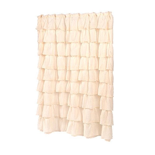 Park Avenue Deluxe Collection Park Avenue Deluxe Collection inch Carmen inch Polyester Shower Curtain in Ivory