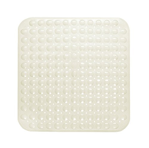Park Avenue Deluxe Collection Park Avenue Deluxe Collection Stall Size inch Bubble inch Look Vinyl Bath Mat in ivory.