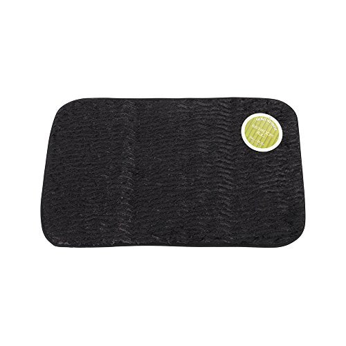 Park Avenue Deluxe Collection Park Avenue Deluxe Collection inch Sable inch Black Faux Fur Bath Mat