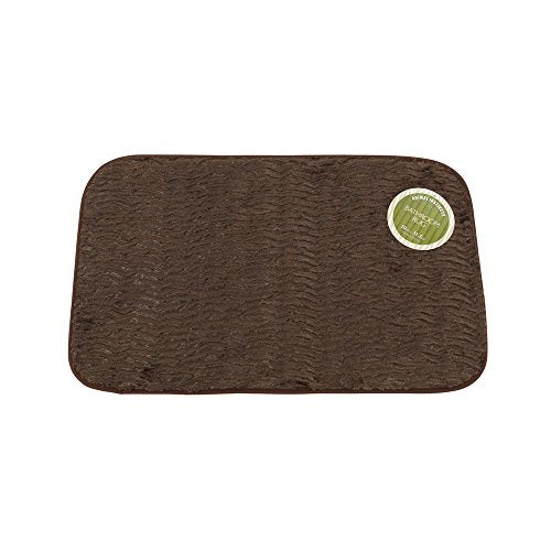Park Avenue Deluxe Collection Park Avenue Deluxe Collection inch Sable inch Brown Faux Fur Bath Mat