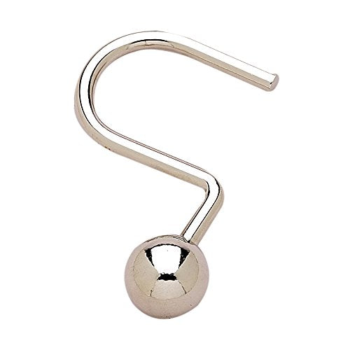Park Avenue Deluxe Collection Park Avenue Deluxe Collection inch Ball inch Shower Curtain Hooks in Chrome