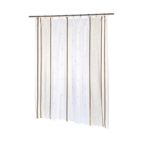 Park Avenue Deluxe Collection Park Avenue Deluxe Collection Extra Long inch Ashley inch Fabric Shower Curtain