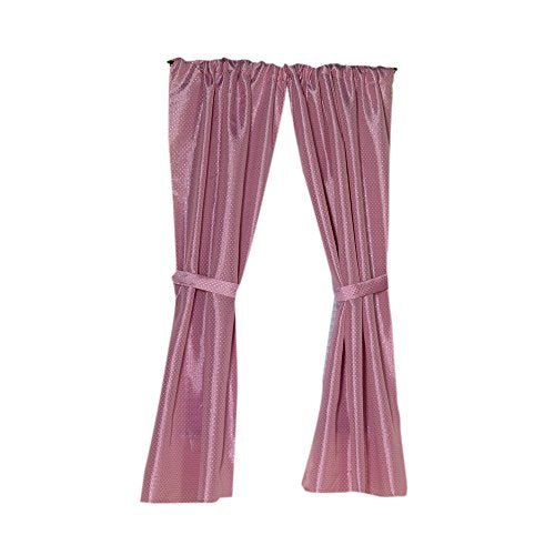 Park Avenue Deluxe Collection Park Avenue Deluxe Collection inch Lauren inch Diamond-Piqued 100% Polyester Window Curtain in Rose