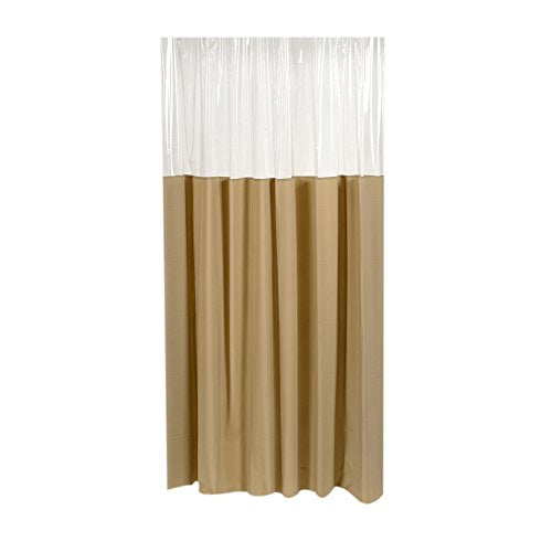 Park Avenue Deluxe Collection Park Avenue Deluxe Collection inch Window inch Vinyl Shower Curtain in Linen