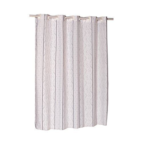 Park Avenue Deluxe Collection Park Avenue Deluxe Collection EZ-ON? inch Astor inch Polyester Shower Curtain in Sage on Ivory