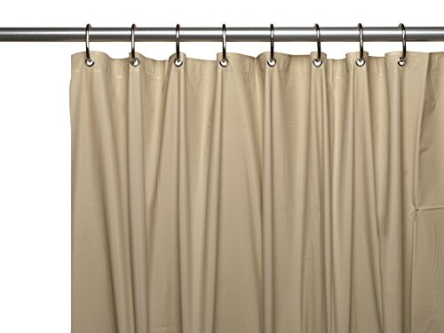Royal Bath Extra Heavy 8 Gauge Vinyl Shower Curtain Liner with Metal Grommets (72 inch x 72 inch ) - Linen