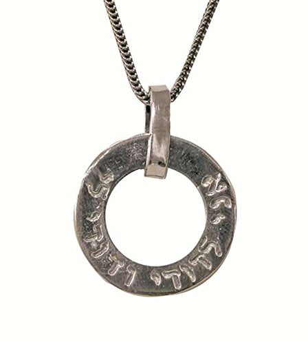 Silver Necklace  inch Ani Ledodi inch - Chain 21 inch Pendant 15/16 inch D