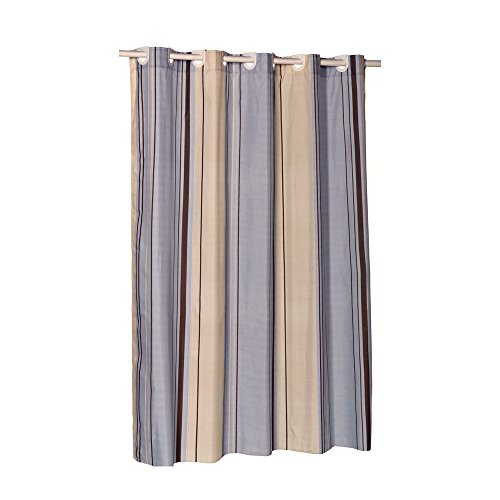 Park Avenue Deluxe Collection Park Avenue Deluxe Collection EZ-ON? inch Stripes inch Polyester Shower Curtain in Light Blue