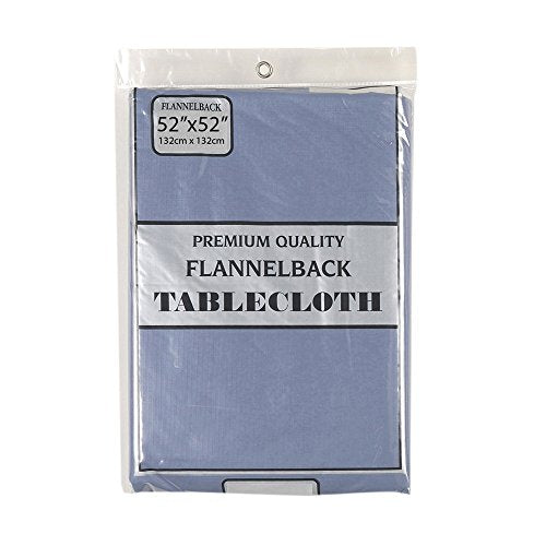 Park Avenue Deluxe Collection Park Avenue Deluxe Collection 52'' x 52'' Vinyl Tablecloth with Polyester Flannel Backing in Slate