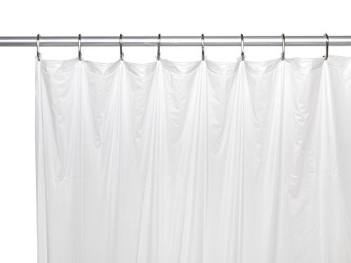 Royal Bath Stall Sized 5 Gauge Vinyl Shower Curtain Liner (54 inch x 78 inch ) - Frosty Clear