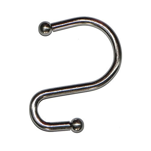 Park Avenue Deluxe Collection Park Avenue Deluxe Collection inch S inch Shower Curtain Hooks in Brushed Nickel