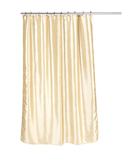 Park Avenue Deluxe Collection Park Avenue Deluxe Collection inch Shimmer inch Faux Silk Shower Curtain in Ivory