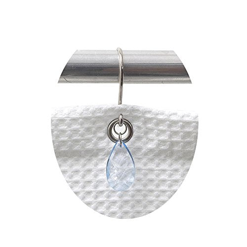 Park Avenue Deluxe Collection Park Avenue Deluxe Collection inch Prism inch Resin Shower Curtain Hooks in Slate