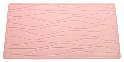 Royal Bath Slip Resistant Rubber Bath Mat (16 inch x 28 inch ) - Rose