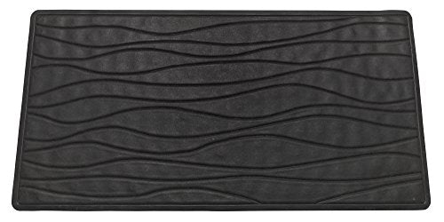 Royal Bath Slip Resistant Rubber Bath Mat (16 inch x 28 inch ) - Black