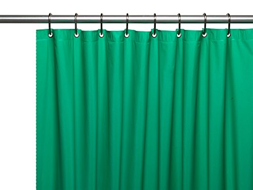 Royal Bath Extra Heavy 8 Gauge Vinyl Shower Curtain Liner with Metal Grommets (72 inch x 72 inch ) - Emerald