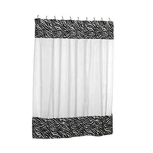 Park Avenue Deluxe Collection Park Avenue Deluxe Collection inch Serengeti inch Faux Fur-Trimmed Shower Curtain