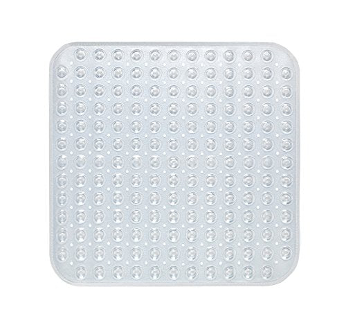 Park Avenue Deluxe Collection Park Avenue Deluxe Collection Stall Size inch Bubble inch Look Vinyl Bath Mat in clear.