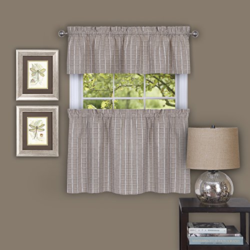 Ben&Jonah Collection Sydney 58x24 Window Curtain Tier Pair - Linen