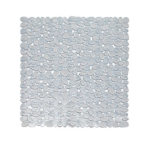 Park Avenue Deluxe Collection Park Avenue Deluxe Collection Stall Size inch Pebbles inch Vinyl Bath Mat in clear