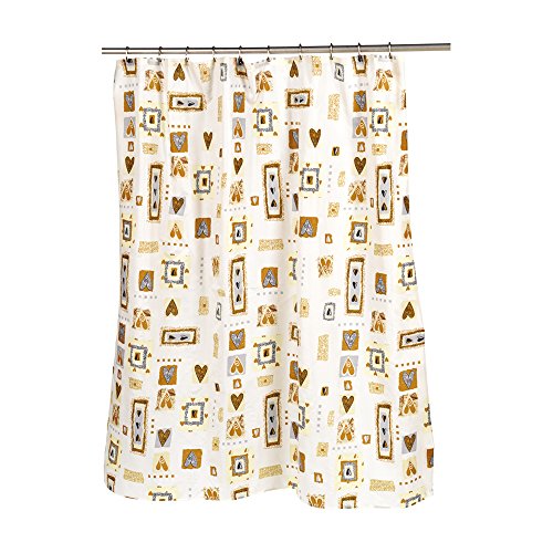 Park Avenue Deluxe Collection Park Avenue Deluxe Collection inch Patty inch Fabric Shower Curtain