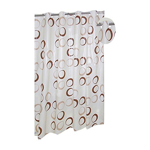 Park Avenue Deluxe Collection Park Avenue Deluxe Collection EZ-ON? PEVA inch Circles inch Shower Curtain