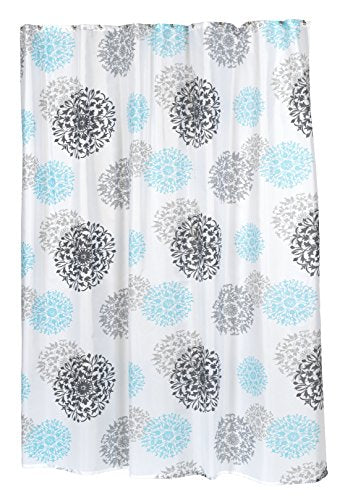 Spring Bloom Floral Fabric Shower Curtain Size: 70 inch x 72 inch