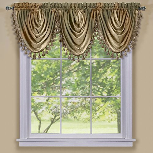 Ben&Jonah Collection Ombre Waterfall Valance - Earth