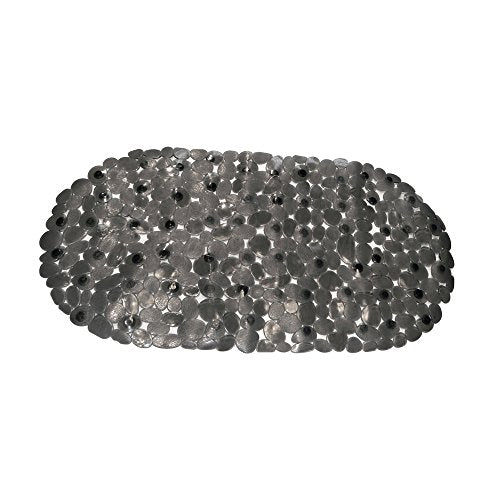 Park Avenue Deluxe Collection Park Avenue Deluxe Collection inch Pebbles inch Vinyl Slip-Resistant Bath Tub Mat in Black