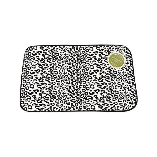 Park Avenue Deluxe Collection Park Avenue Deluxe Collection inch Snow Leopard inch Faux Fur Bath Mat