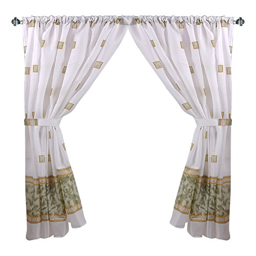 Park Avenue Deluxe Collection Park Avenue Deluxe Collection inch Windsor inch Fabric Window Curtain in Jade