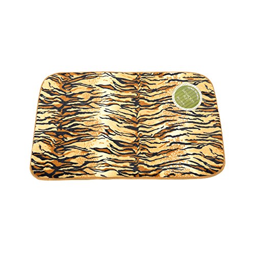 Park Avenue Deluxe Collection Park Avenue Deluxe Collection inch Tiger inch Faux Fur Bath Mat