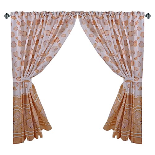 Park Avenue Deluxe Collection Park Avenue Deluxe Collection inch South Beach inch Fabric Window Curtain in Ivory