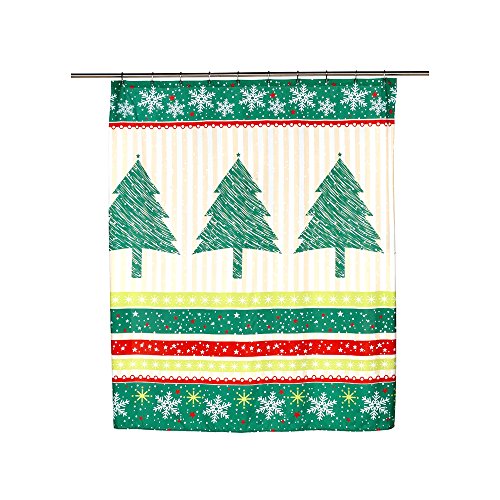 Park Avenue Deluxe Collection Park Avenue Deluxe Collection inch Tannenbaum inch Fabric Shower Curtain