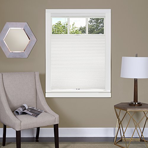 Ben&Jonah Collection Top Down-Bottom Up Cordless Honeycomb Cellular Shade 31x64 White