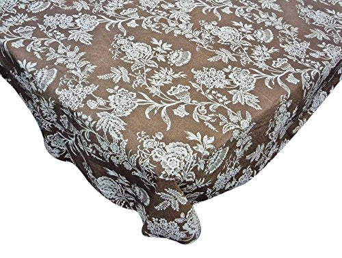 Park Avenue Deluxe Collection Park Avenue Deluxe Collection inch Floral Cheer inch 52 inch x 70 inch Vinyl Flannel Backed Tablecloth