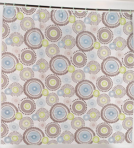 Royal Bath 5 Gauge PEVA Non-Toxic Print Shower Curtain Liner with Built in Hooks(70 inch x 72 inch ) - Jasmine