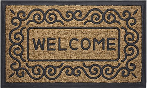Park Avenue Collection Coco Mat Scrolls - 18x30