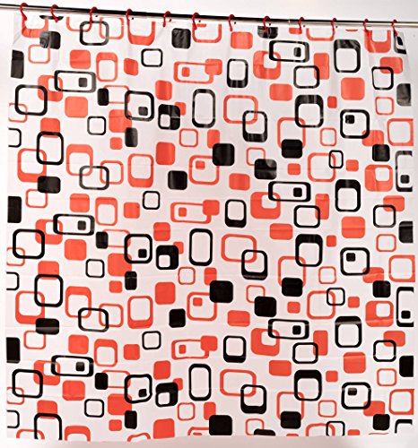 Royal Bath 5 Gauge PEVA Non-Toxic Print Shower Curtain Liner with Built in Hooks(70 inch x 72 inch ) - Elite